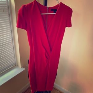 Red cocktail dress